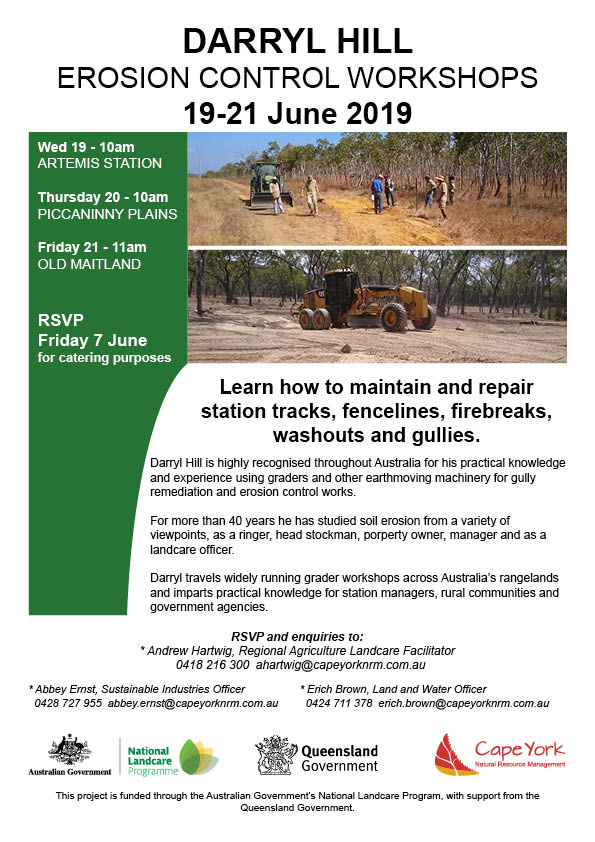 Darryl Hill Erosion Control Workshops 19-21 June 2019